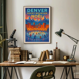 Denver Rocky Mountain Noël Poster