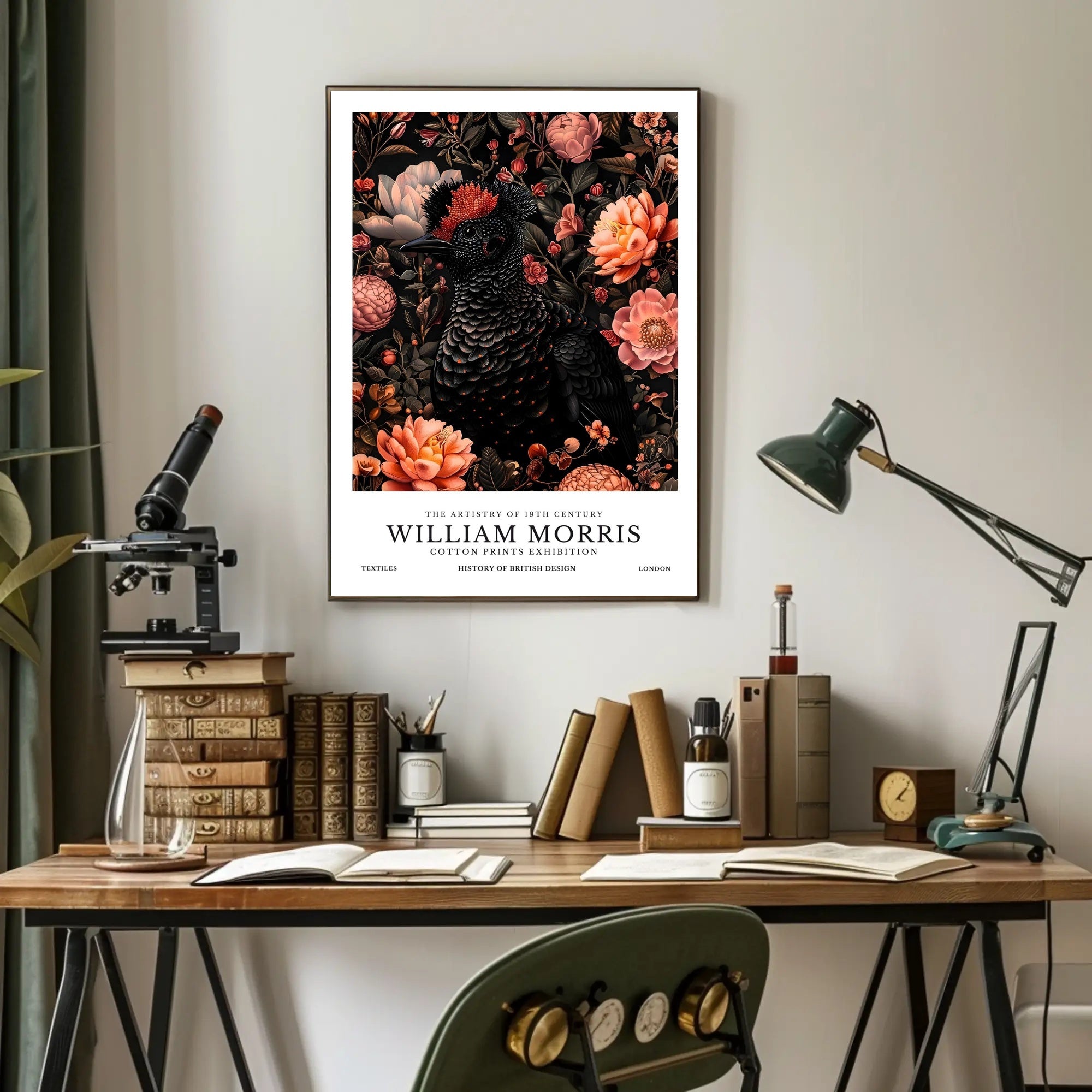 William Morris Textile Design Vintage Artistic Poster