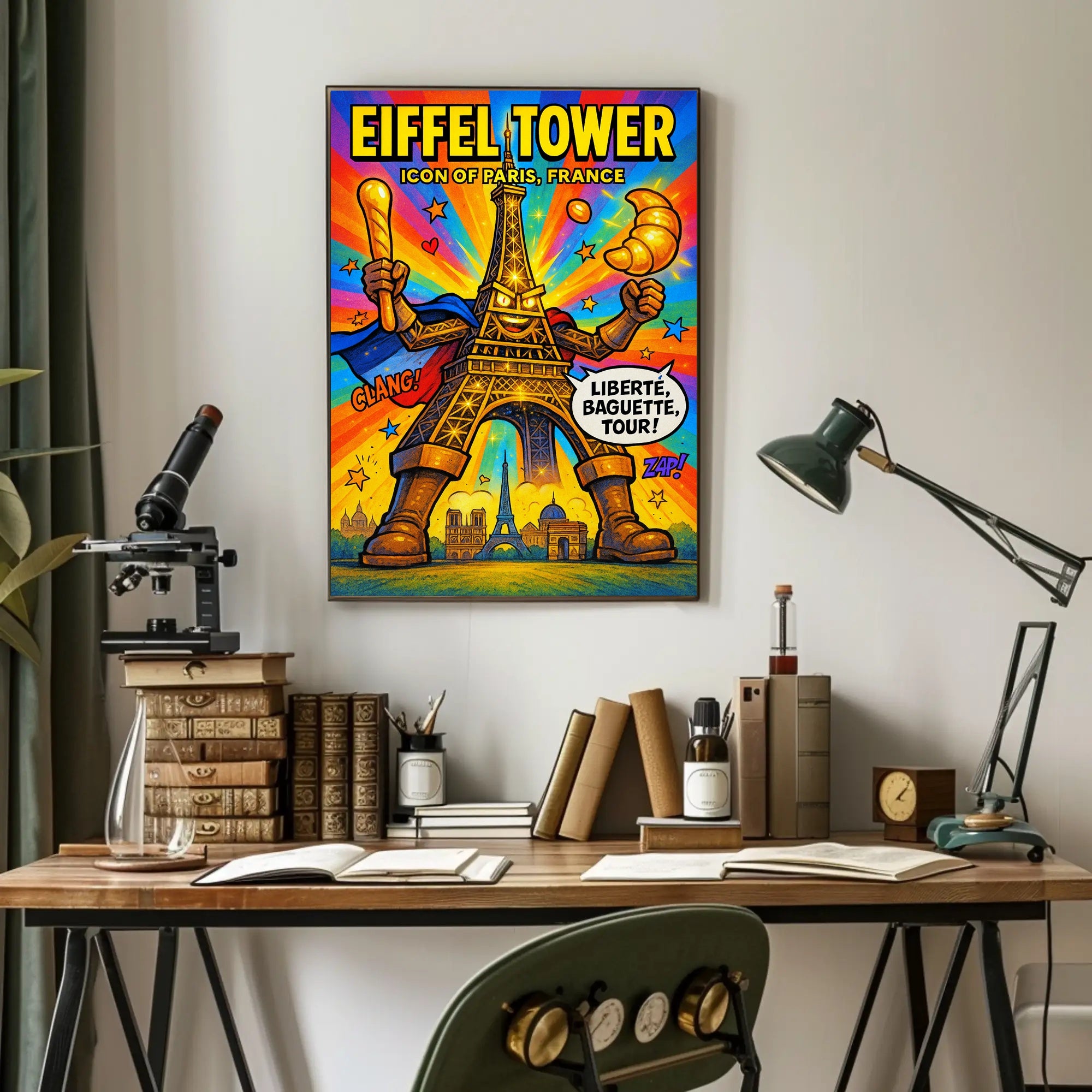Eiffel Tower Iconic Paris Persona Poster
