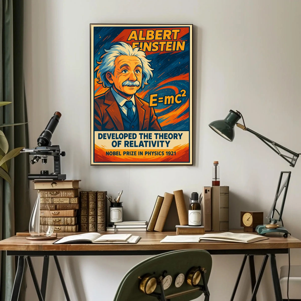 Albert Einstein Theory Of Relativity Poster