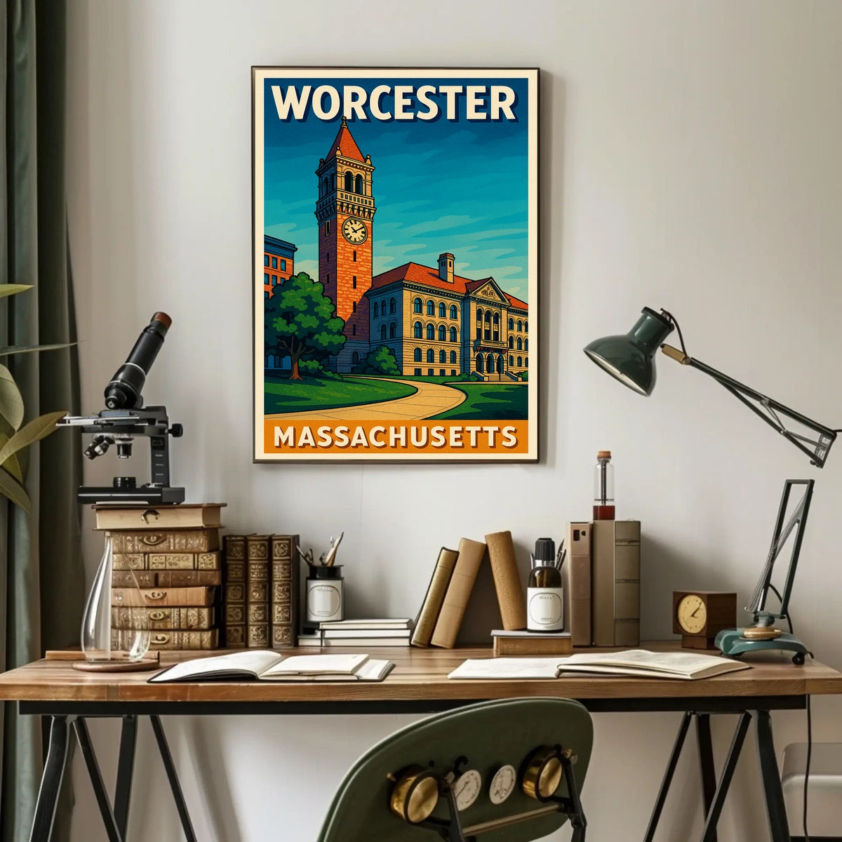 Worcester Massachusetts Poster