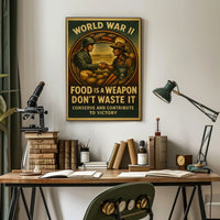 World War II Vintage Food Conservation Poster