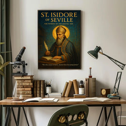 St. Isidore of Seville Patron of the Digital Age Poster