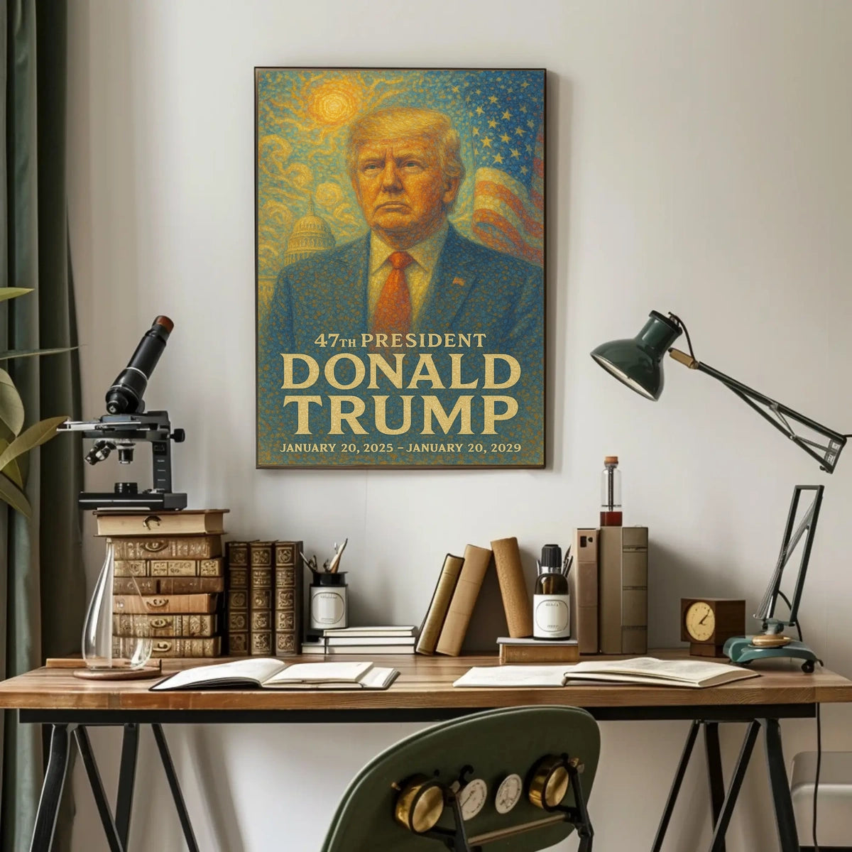 Trump Unity Patriotic Impressionism Poster