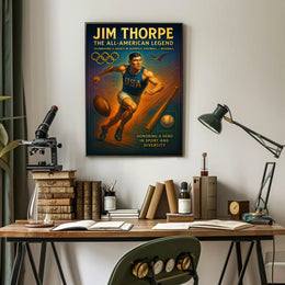 Jim Thorpe The All-American Legend Poster PosterGoat