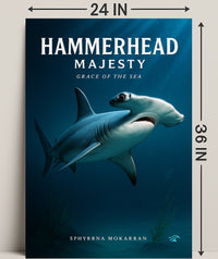 Hammerhead Majesty Poster PosterGoat