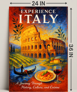 Experience Italy Poster PosterGoat