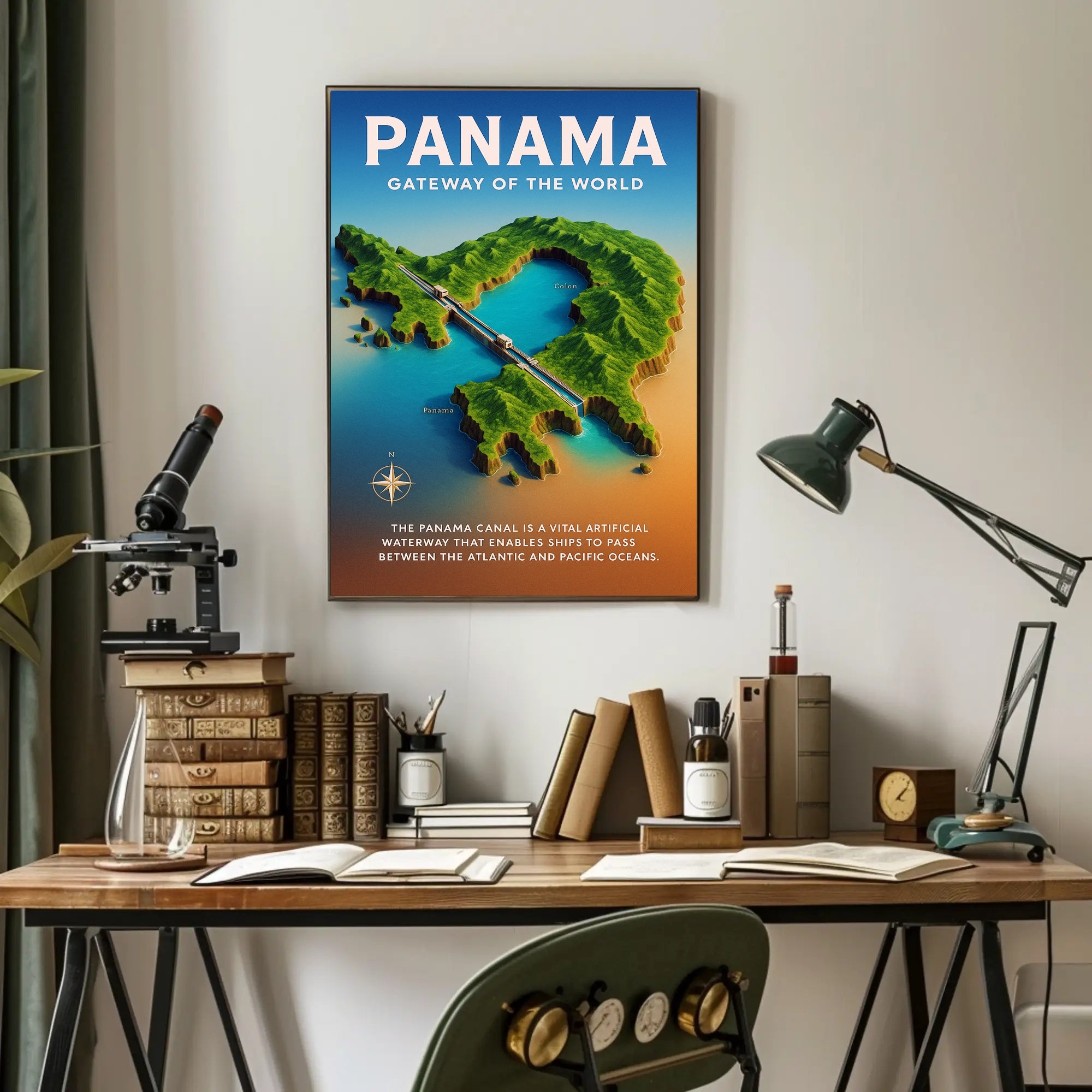 Panama Gateway of the World Poster PosterGoat