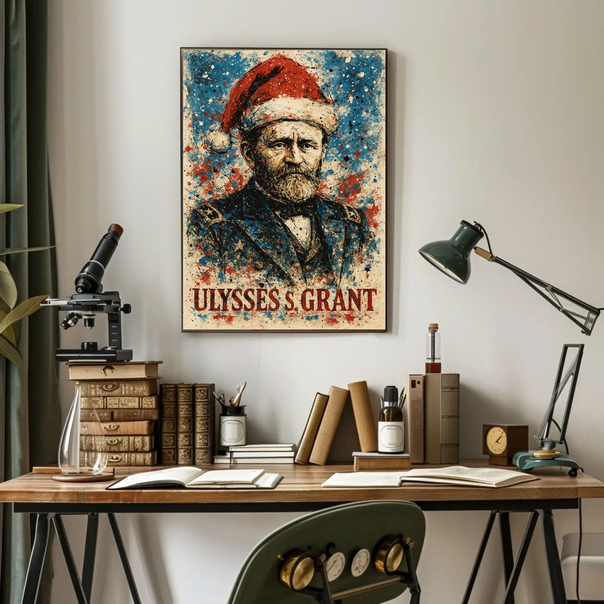 Ulysses S. Grant 18th President of the United States Christmas SeriesPoster