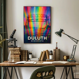 Duluth Minnesota Scenic Wanderlust Digital Painting Poster