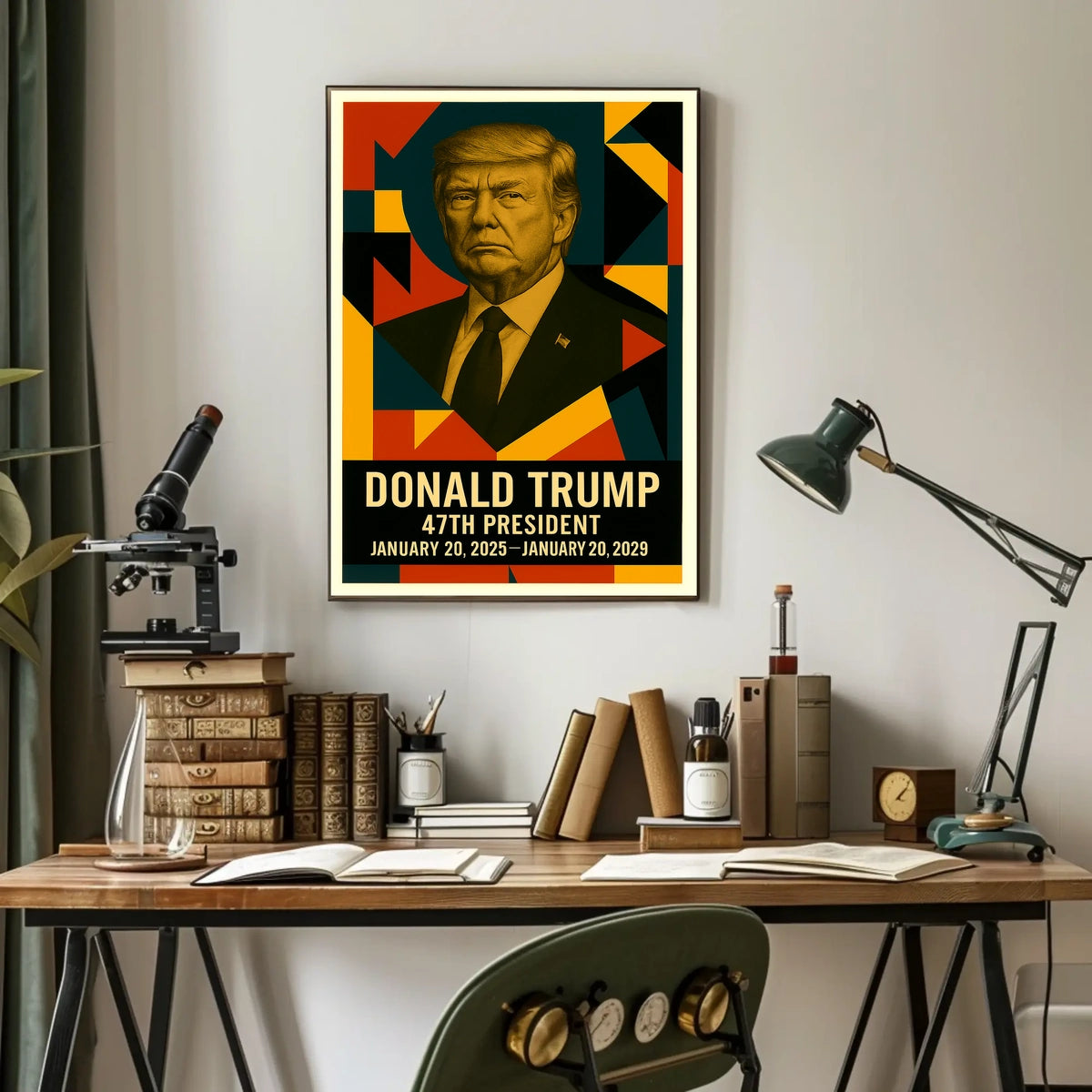 Donald Trump 45th President of the United States Abstract Pop Poster