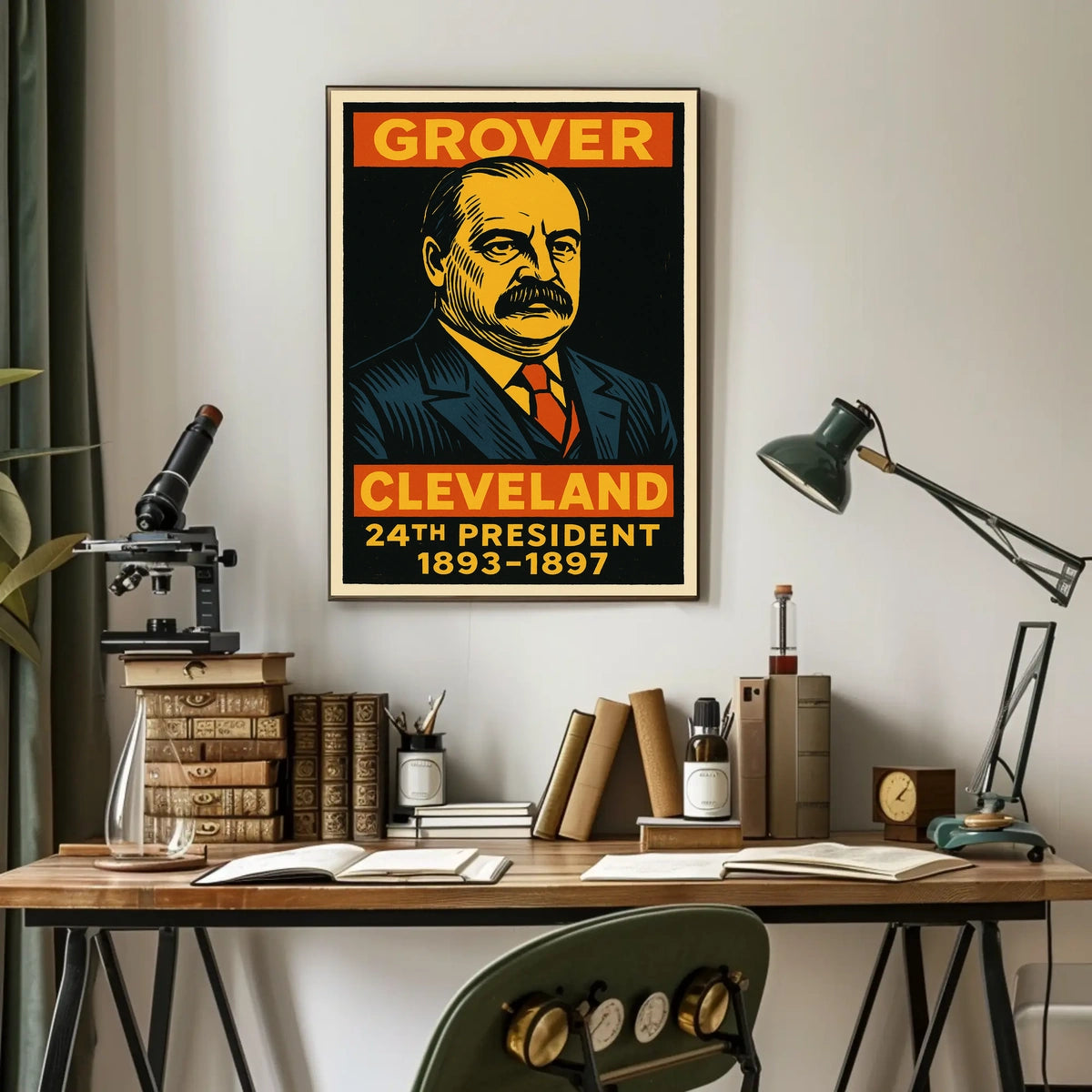 Grover Cleveland 24th President Poster