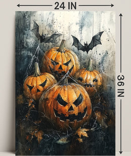 Haunted Pumpkins Poster