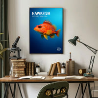 Hawkfish Ocean's Sentinel Poster PosterGoat