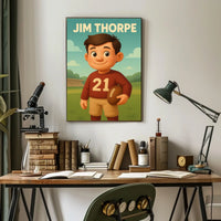 Jim Thorpe Legendary Athlete Poster