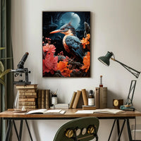 Enchanted Night Bird Poster