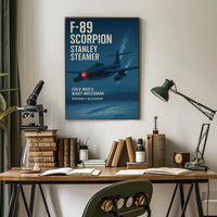 F-89 Scorpion Cold War Jet Art Print Military Poster