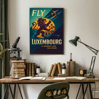 Fly To Luxembourg Poster