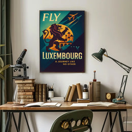 Fly To Luxembourg Poster