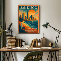San Diego Discover Endless Horizons Poster