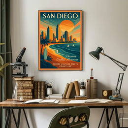 San Diego Discover Endless Horizons Poster