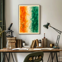 Abstract Tricolor Harmony Poster