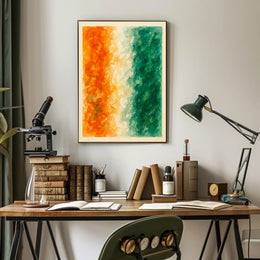 Abstract Tricolor Harmony Poster