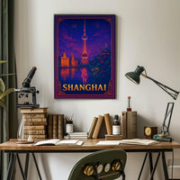 Shanghai Skyline Poster
