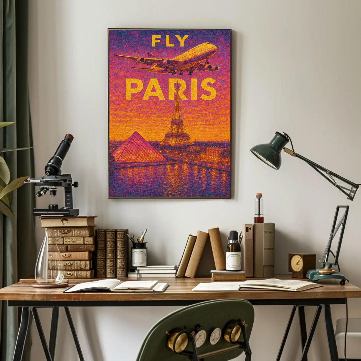 Fly To Paris Poster