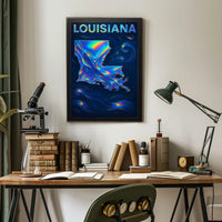 Louisiana In Vibrant Hues Poster