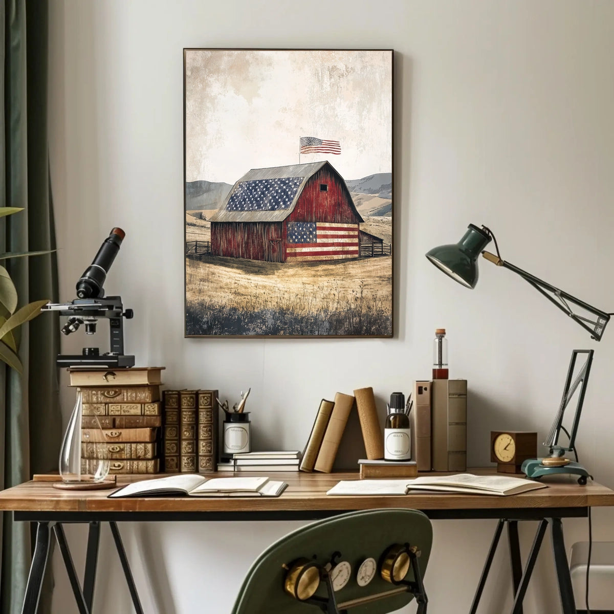 rustic barn Poster