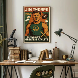 Jim Thorpe Legendary Athlete Poster