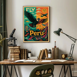 Fly to Peru Wander in Color Poster