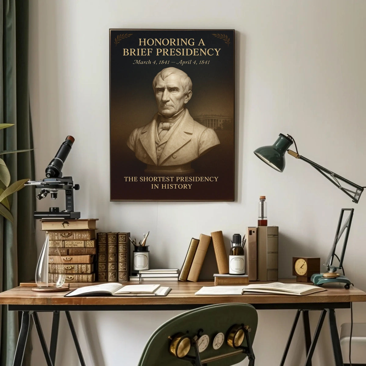 Honoring a Brief Presidency Poster