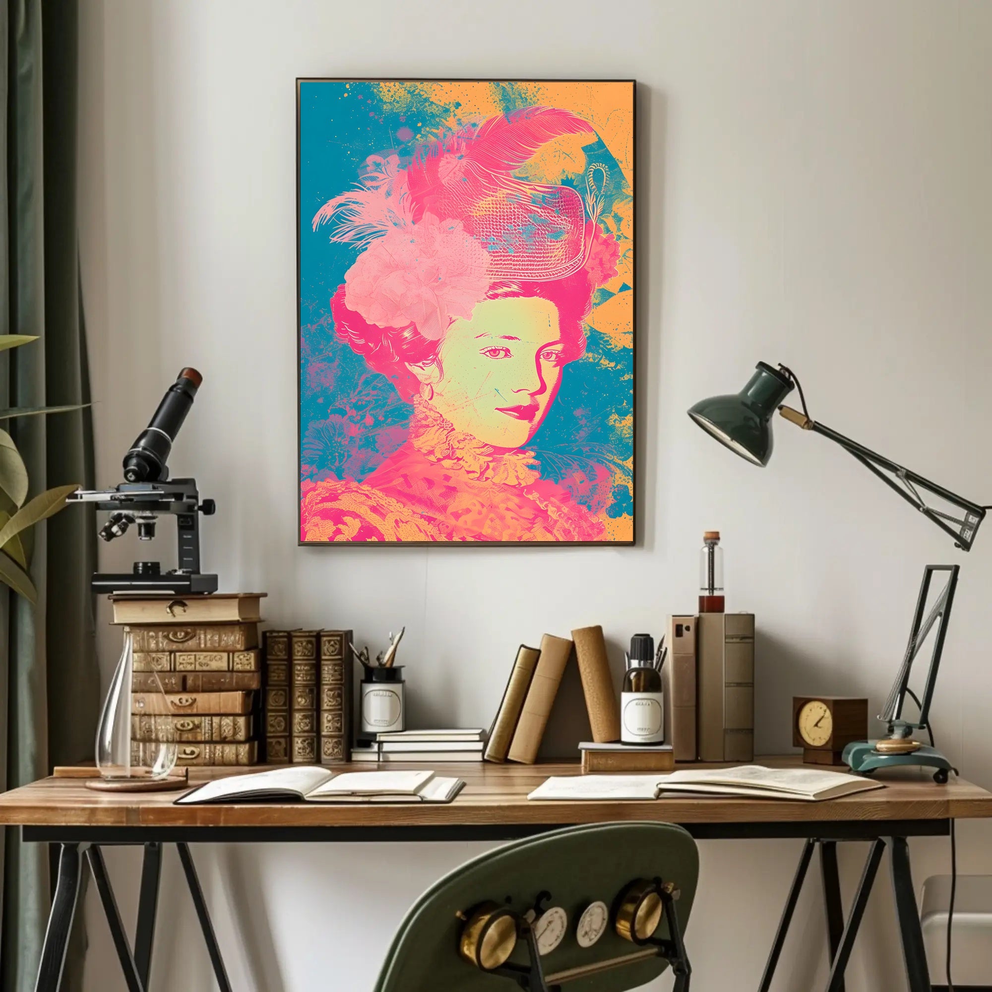 Vibrant Elegance Portrait Wall Art Print