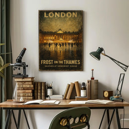 Frost On The Thames Poster