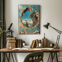 Through The Crumbling Wall Poster Art Print Decor PosterGoat
