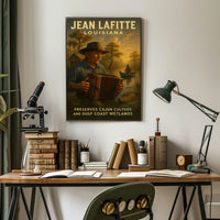Jean Lafitte Preserving Cajun Culture Poster