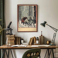 Winter Carriage Ride Poster