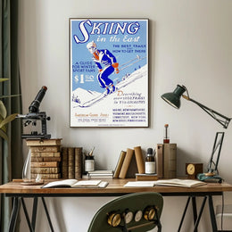 Skiing in the East Poster PosterGoat