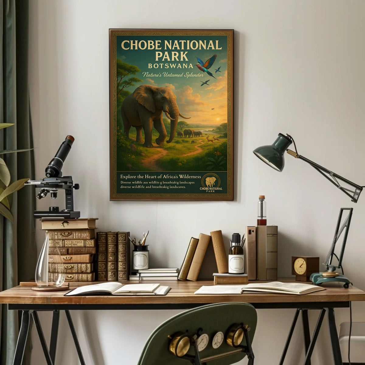 Explore The Heart Of AfricaS Wilderness Poster