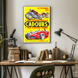 Cadours International Racing Event 1954 Poster