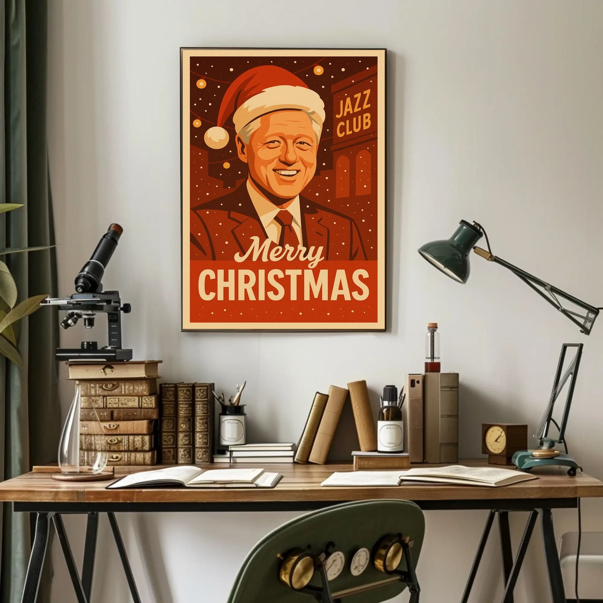 Merry Christmas at the Jazz Club Poster