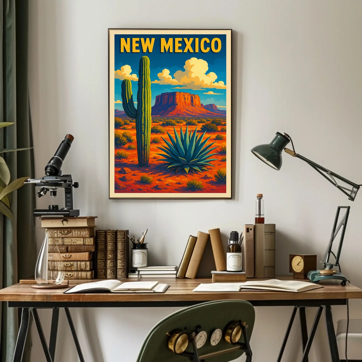 New Mexico Desert Landscape Poster