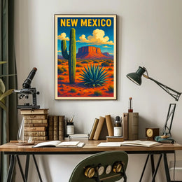 New Mexico Desert Landscape Poster