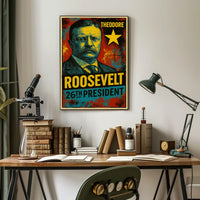 Theodore Roosevelt 26th President of the United States Graffiti Pop Art Poster