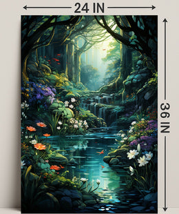 Enchanted Forest Oasis Poster