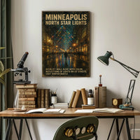Minneapolis North Star Lights Poster