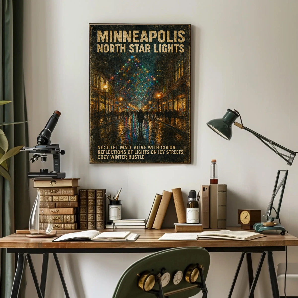 Minneapolis North Star Lights Poster