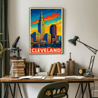 Cleveland Skyline Poster